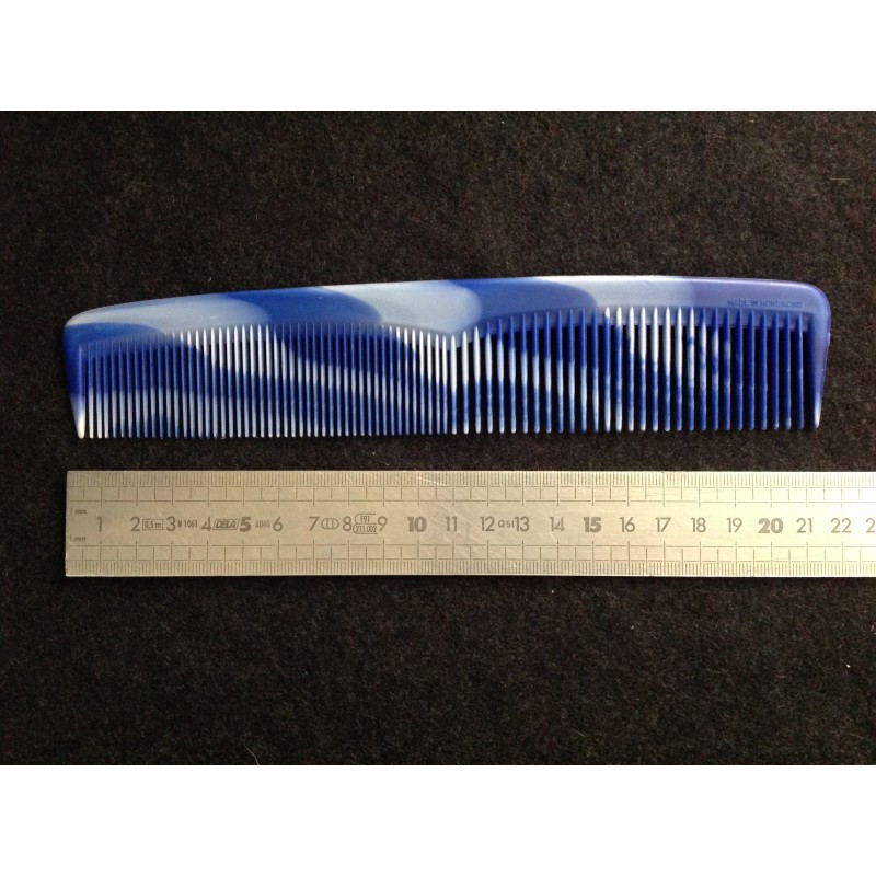 Peigne marbré "bleu"