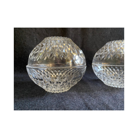 Rare - Set de 5 coupelles individuelles "Duralex Diamant" Vereco