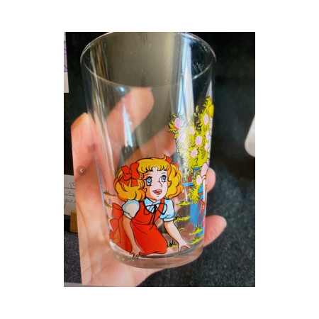 VERRE MOUTARDE "Candy et le Prince" - Toei animation - 1978