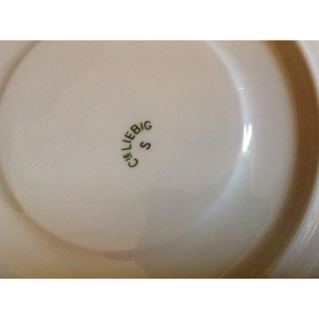 Tasse & coupelle porcelaine "Bouillon OXO"