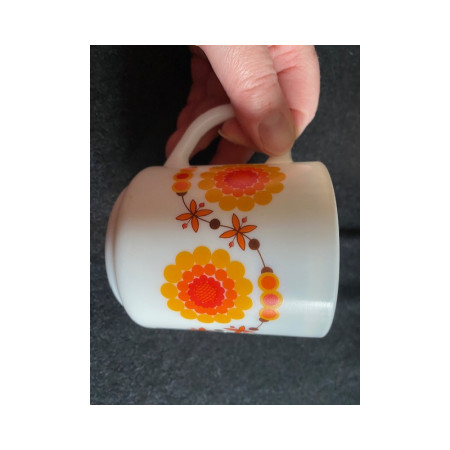MUG MOBIL "Tournesol" jaune orange marron - 1980
