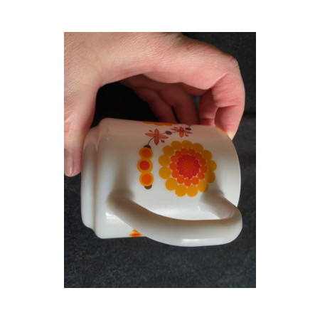 MUG MOBIL "Tournesol" jaune orange marron - 1980