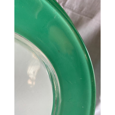 Lot de 8 assiettes (4 + 4) vertes - Duralex 1950