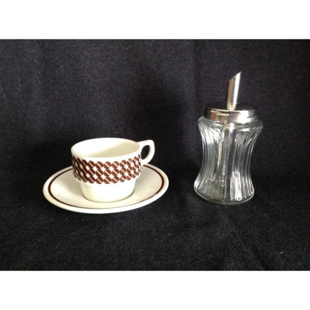 Sucrier verseur - verre & Inox