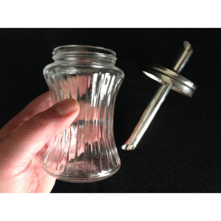 Sucrier verseur - verre & Inox