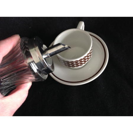 Sucrier verseur - verre & Inox