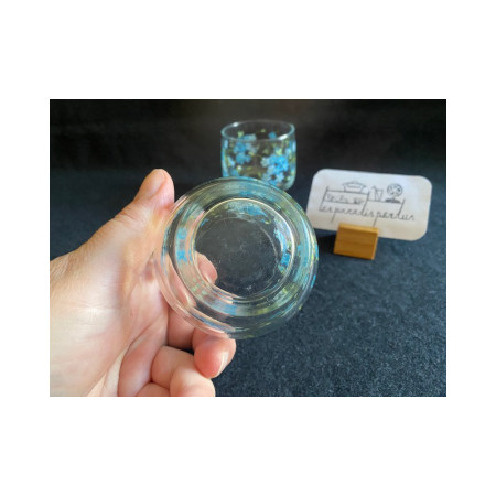 Vendu - Lot de 2 verres à eau "Myosotis" Arcoroc