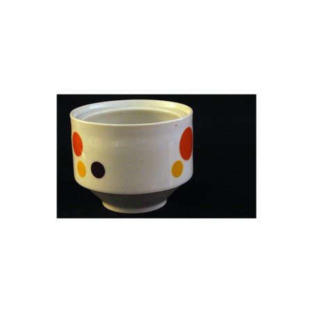 Sucrier porcelaine "Bavaria" pois orange - 1970