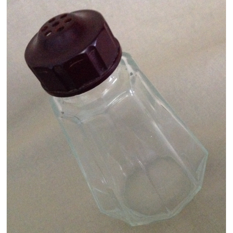 SUCRIER EN VERRE ET BAKELITE