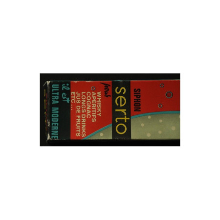 SIPHON "SERTO" NOIR VINTAGE EN BOITE D'ORIGINE
