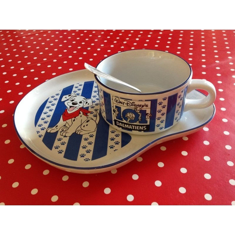 SET PETIT-DÉJEUNER 101 DALMATIENS BLEU
