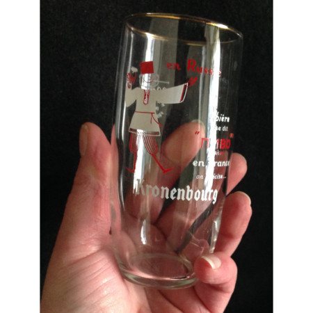Set 6 verres "Kronenbourg" et support