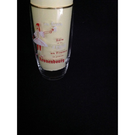 Set 6 verres "Kronenbourg" et support