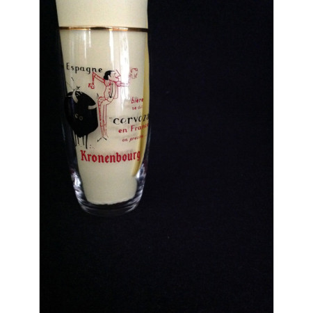 Set 6 verres "Kronenbourg" et support