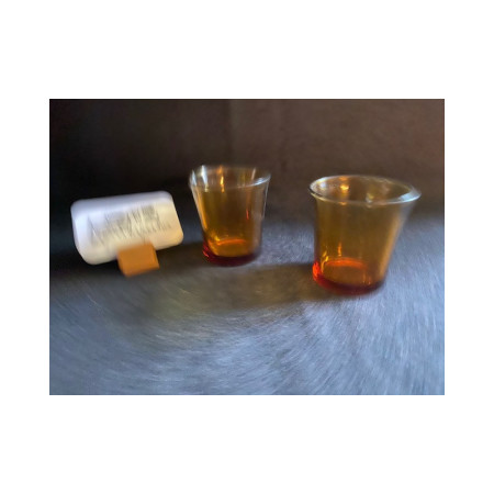 Set de 2 verres à eau "Duralex fumé" - vintage 1980