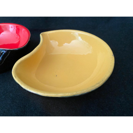 Set 2 coupelles bicolores fifties