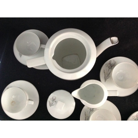 SERVICE À CAFÉ PORCELAINE "IRIS"