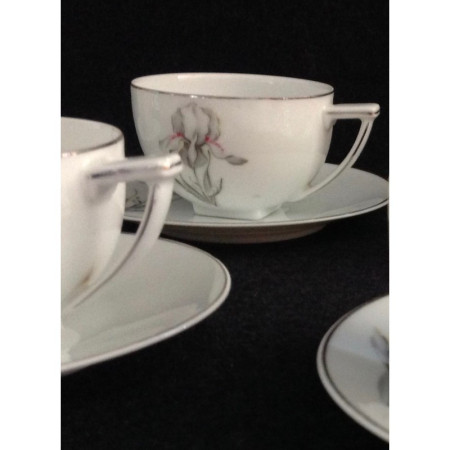 SERVICE À CAFÉ PORCELAINE "IRIS"