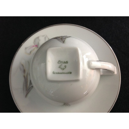 SERVICE À CAFÉ PORCELAINE "IRIS"
