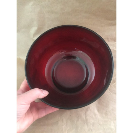 SALADIER VERRE TEXTURÉ MOULÉ
