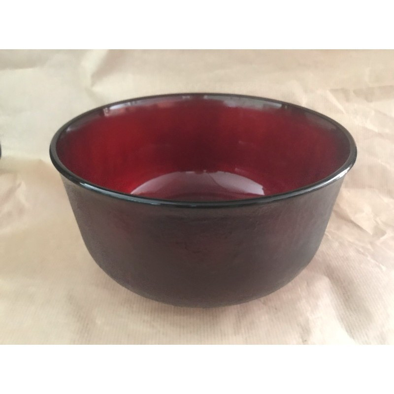 SALADIER VERRE TEXTURÉ MOULÉ