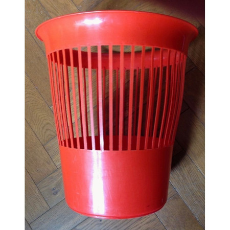 CORBEILLE À PAPIER plastique orange