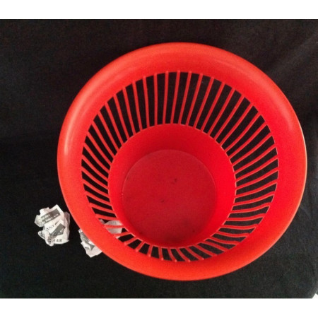 CORBEILLE À PAPIER plastique orange
