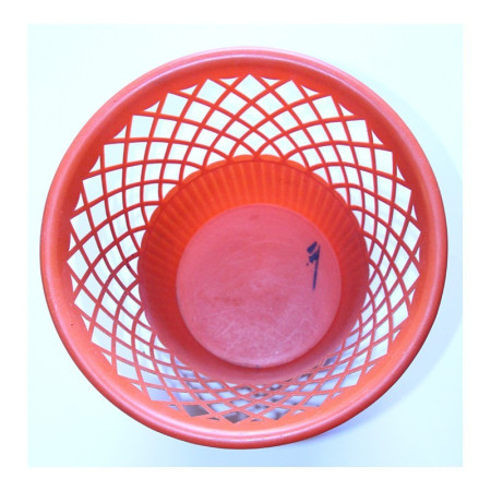 CORBEILLE A PAPIERS "Orange" 1970