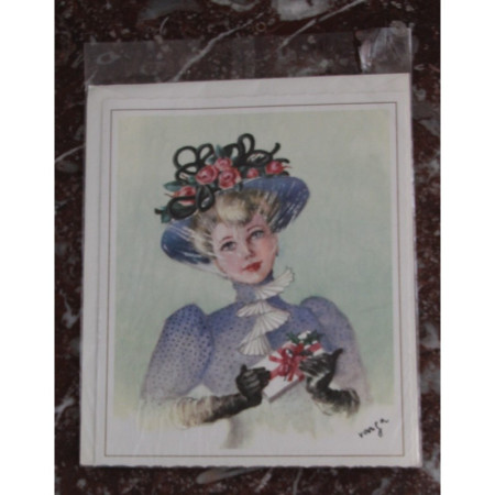 Lot 4 cartes "Marie bonheur"