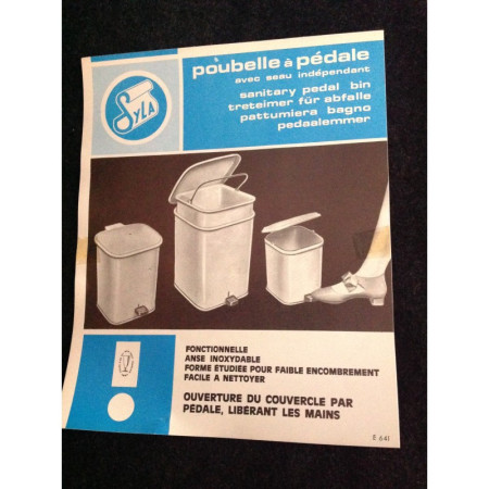 Poubelle salle de bain "Syla" baby blue