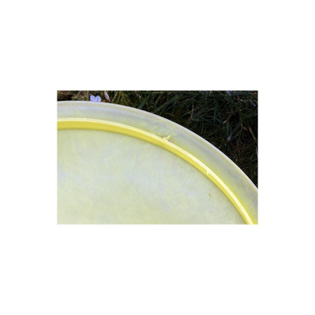 PANIER À LINGE PLASTIQUE JAUNE - 1960 - 1970