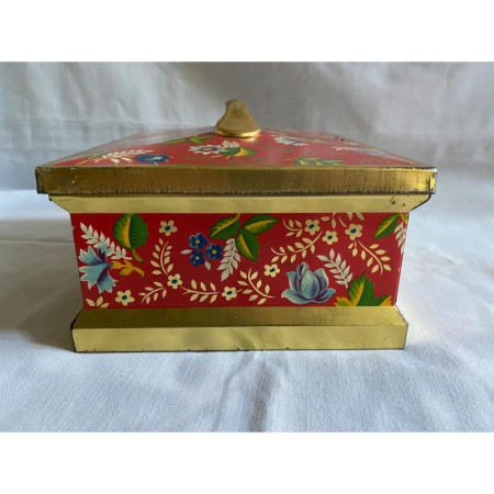 Belle boîte métal "Art populaire" - vintage 1960