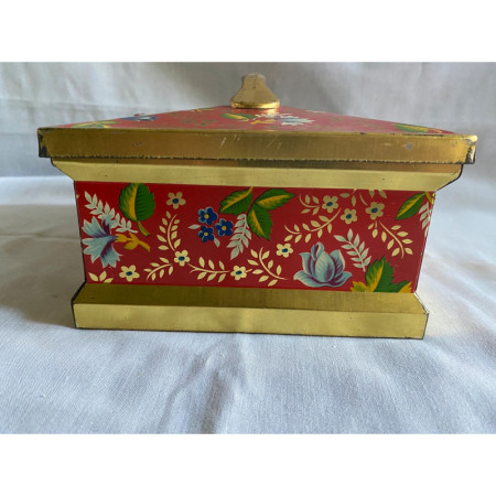 Belle boîte métal "Art populaire" - vintage 1960