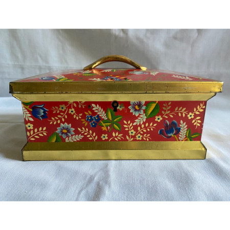 Belle boîte métal "Art populaire" - vintage 1960
