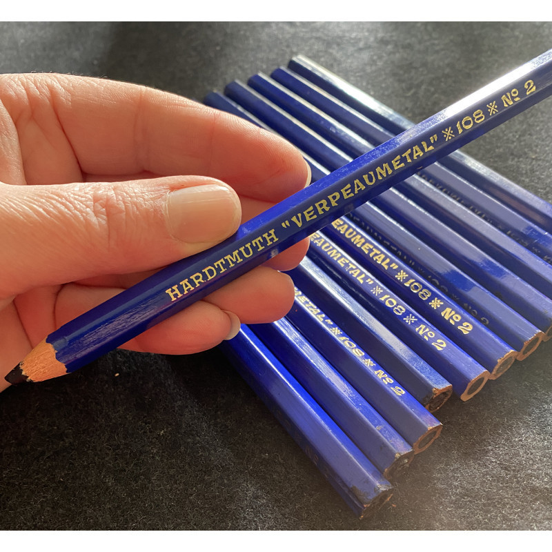 Crayon spécial HARDTMUTH "VERPEAUMETAL" - Bleu
