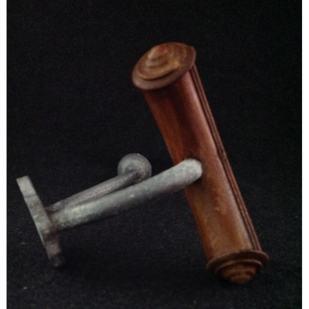 PATÈRE ALU ET BOIS COURBÉ