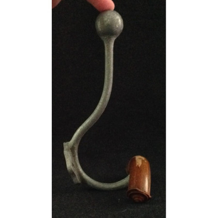 PATÈRE ALU ET BOIS COURBÉ