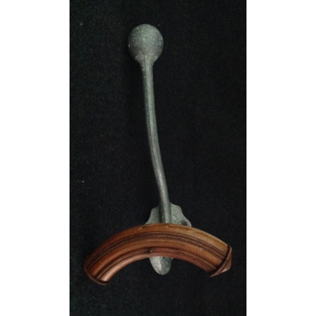 PATÈRE ALU ET BOIS COURBÉ