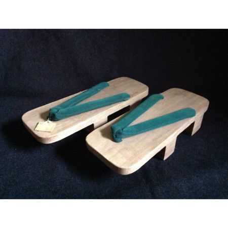 Geta vertes "Tong bois" - Japon