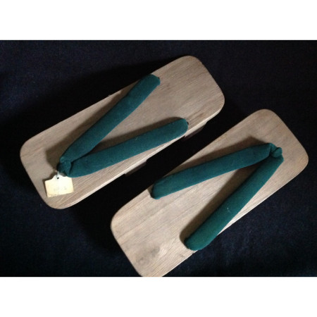 Geta vertes "Tong bois" - Japon
