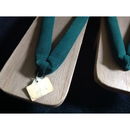 Geta vertes "Tong bois" - Japon