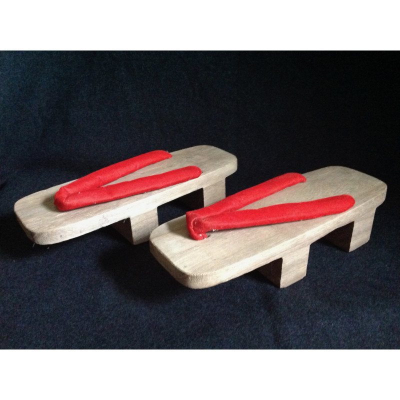 Geta rouges "Tong bois" - Japon