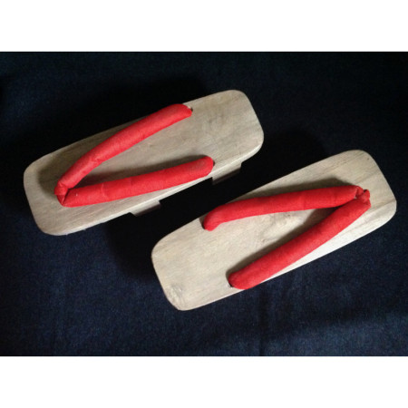 Geta rouges "Tong bois" - Japon