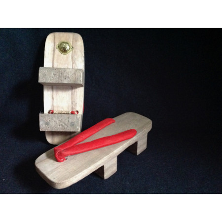 Geta rouges "Tong bois" - Japon