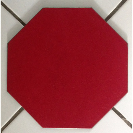 Miroir biseauté hexagonal ancien - 21cm