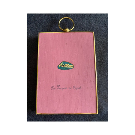Cadre décoratif "Auto-stoppeuse nationale 7 - Peynet" vintage 1950-60