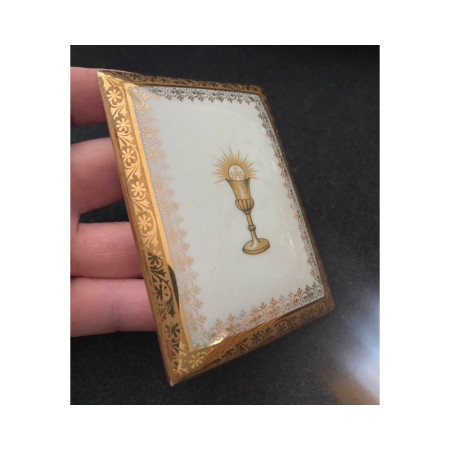 Boite ancienne Missel - Limoges - Communion catholique