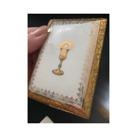 Boite ancienne Missel - Limoges - Communion catholique
