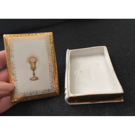 Boite ancienne Missel - Limoges - Communion catholique