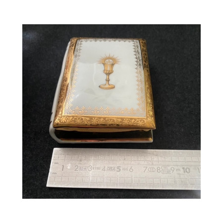 Boite ancienne Missel - Limoges - Communion catholique